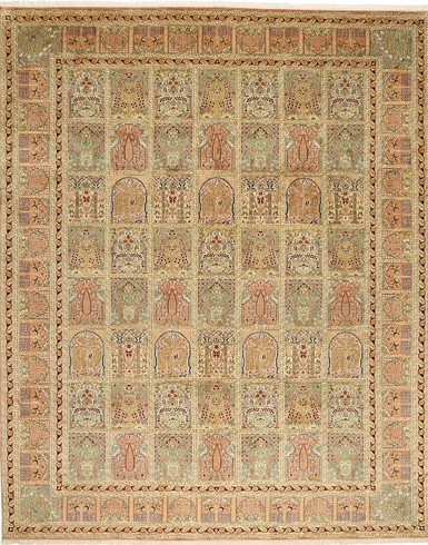 Kashmir pure silk 8 x 10 ft Hand knotted