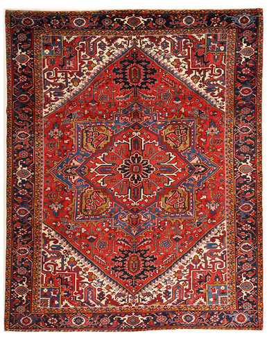 Afshar 8 x 11 ft unique knotted by hand