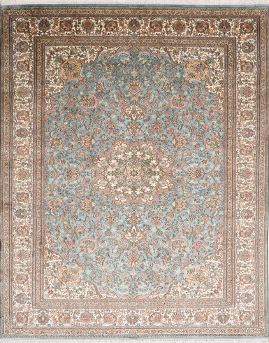 Kashmir pure silk 5 X 7 FT Hand knotted