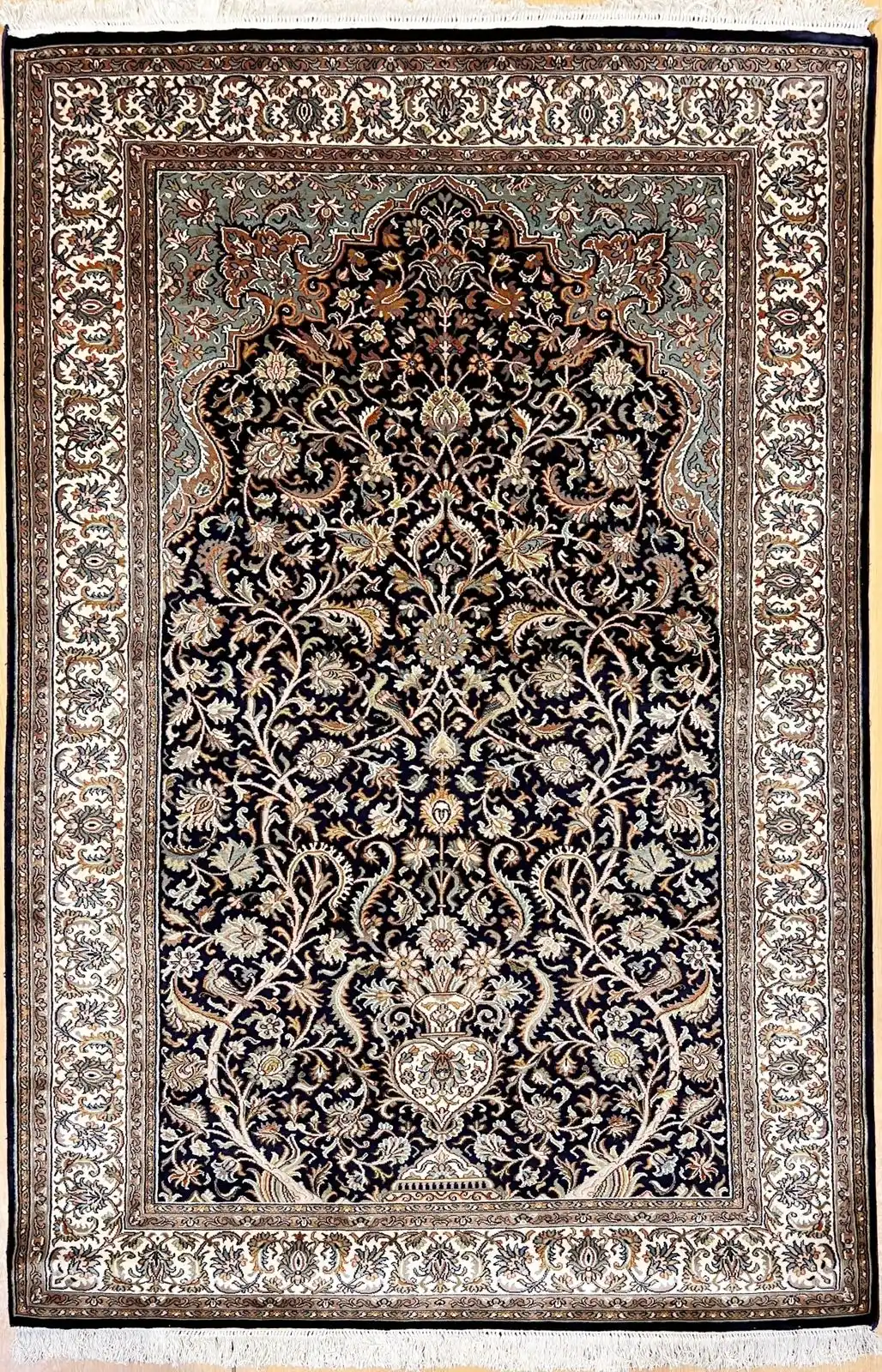 Handmade Kashmir Pure Silk (3 x 5) ft Hand knotted