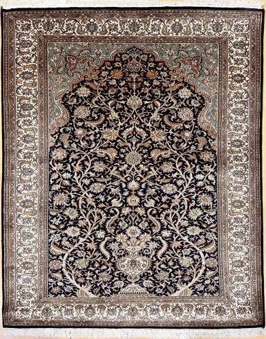 Handmade Kashmir Pure Silk (3 x 5) ft Hand knotted