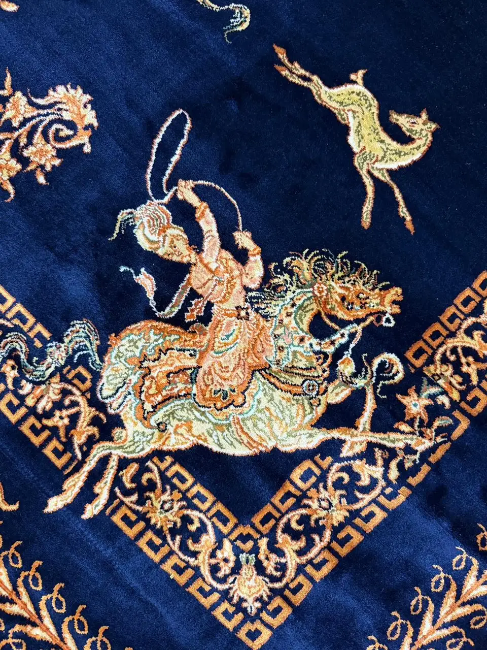 Handmade Kashmir Pure Silk Rug (3 x 5) ft Hand knotted