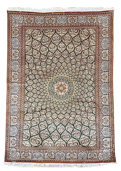 Handmade Kashmir Pure Silk (4 x 6) ft Hand knotted