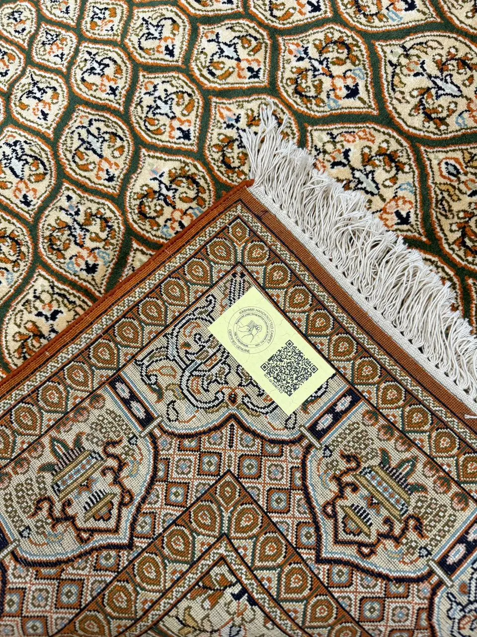 Handmade Kashmir Pure Silk (4 x 6) ft Hand knotted