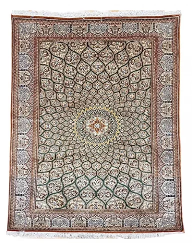 Handmade Kashmir Pure Silk (4 x 6) ft Hand knotted