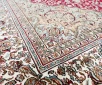 Handmade Kashmir Pure Silk Carpet (Red/Beidge) 6 x 4 ft Hand knotted