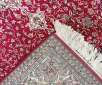 Handmade Kashmir Pure Silk Carpet (Red/Beidge) 6 x 4 ft Hand knotted