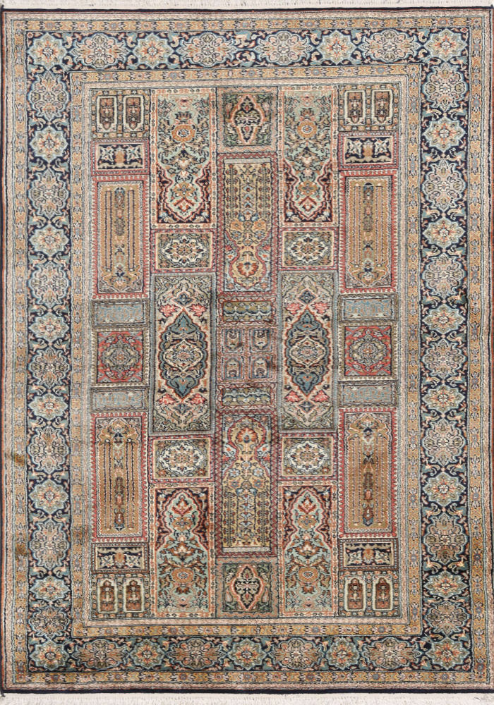 Kashmir pure silk 3 x 5 ft Hand knotted