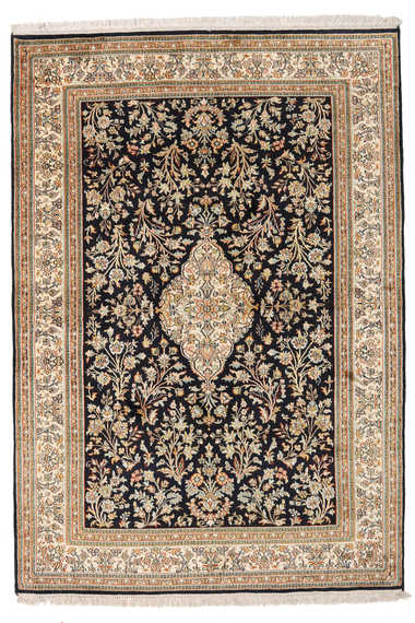 Kashmir pure silk (Yellow & Blue Carpet) 3 x 5 FT Hand knotted 