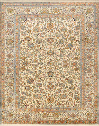 Kashmir pure silk (Yellow Silk Carpet) 6 X 9 FT Hand knotted