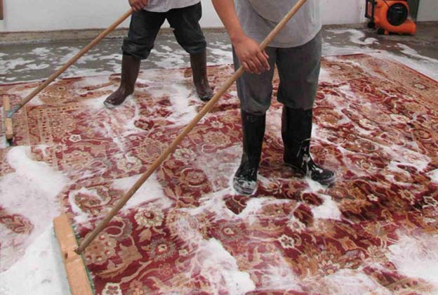 carpet soaking and hand-washing